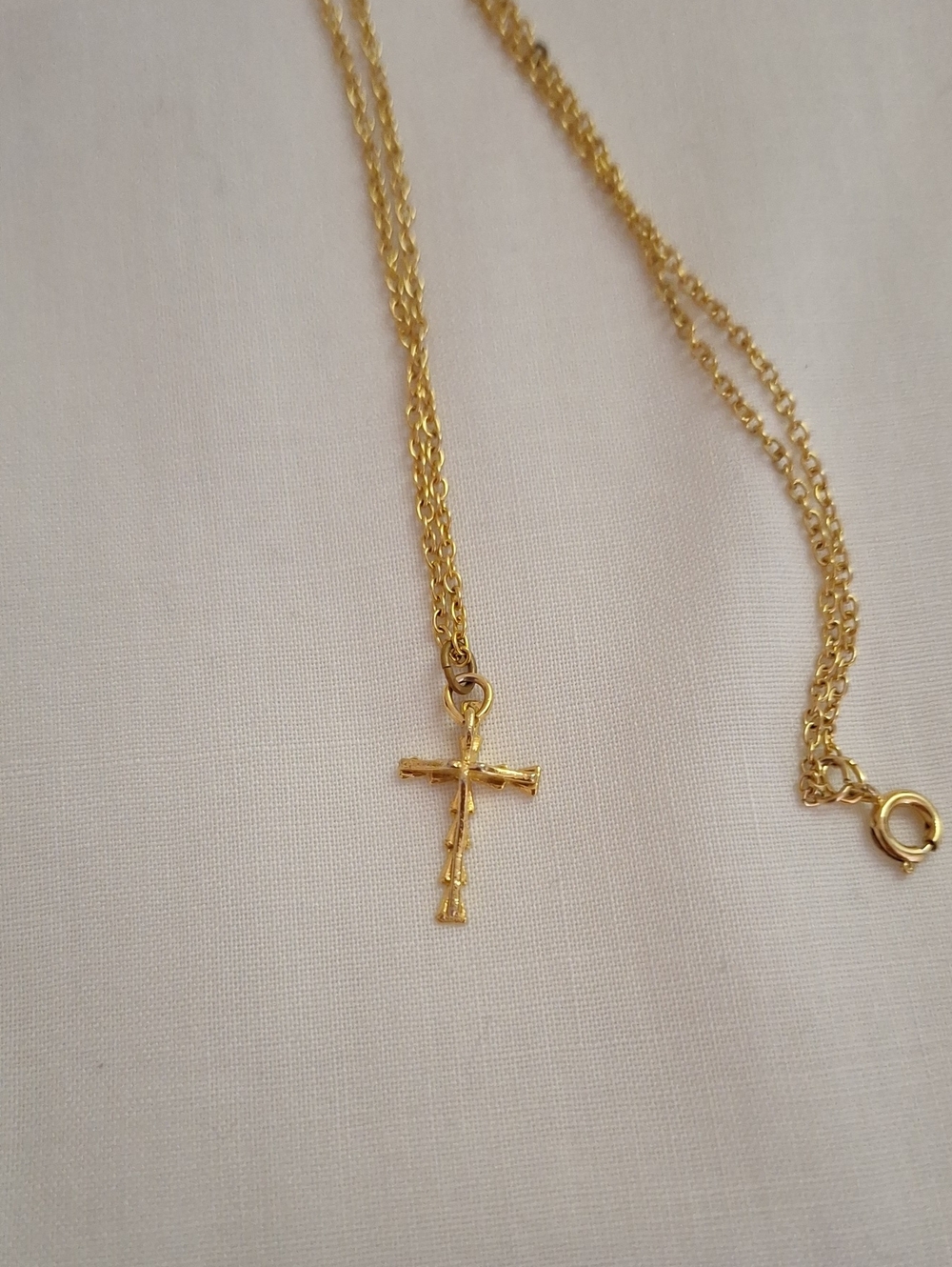 Gold Cross Pendant Necklace